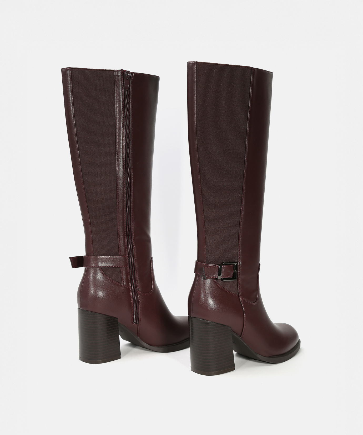 Botas altas salto fivela image number null